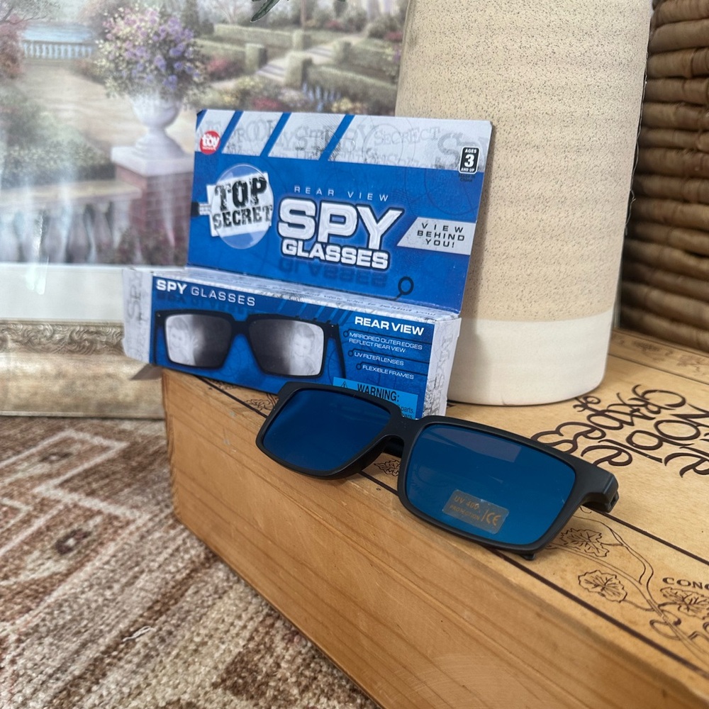 New Children’s Detective Spy Glasses Rear View Top Secret UV Sunglasses - Picture 4 of 11